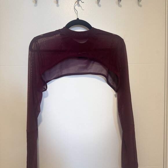 ADIDAS x IVY PARK MAROON  MESH SHRUG  XL - Picture 3 of 7